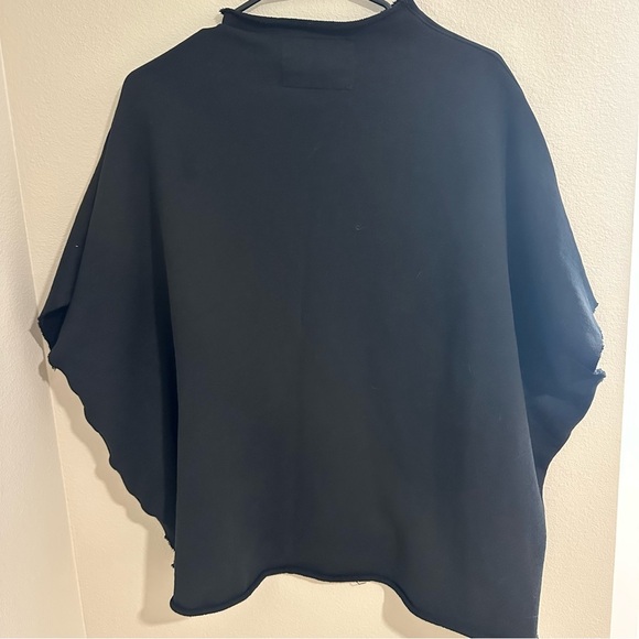 Frank & Eileen AUDREY Funnel Neck Capelet in Black one size pullover sweater - Picture 7 of 8
